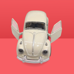 Diecast Metal Vosvos Araba – Beyaz | Kapıları Açılır Koleksiyonluk Model - Görsel 2