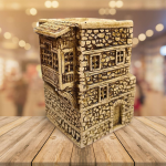 Harput Elazığ Evleri Kalemlik – Polyester Masaüstü Dekor Çift Pencereli Tasarım | Nostaljik Hediyelik - Görsel 2